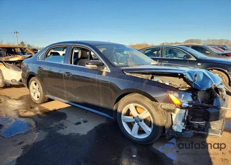 2013 Volkswagen Passat Se из США, поврежденный, VIN 1VWBP7A34DC113375